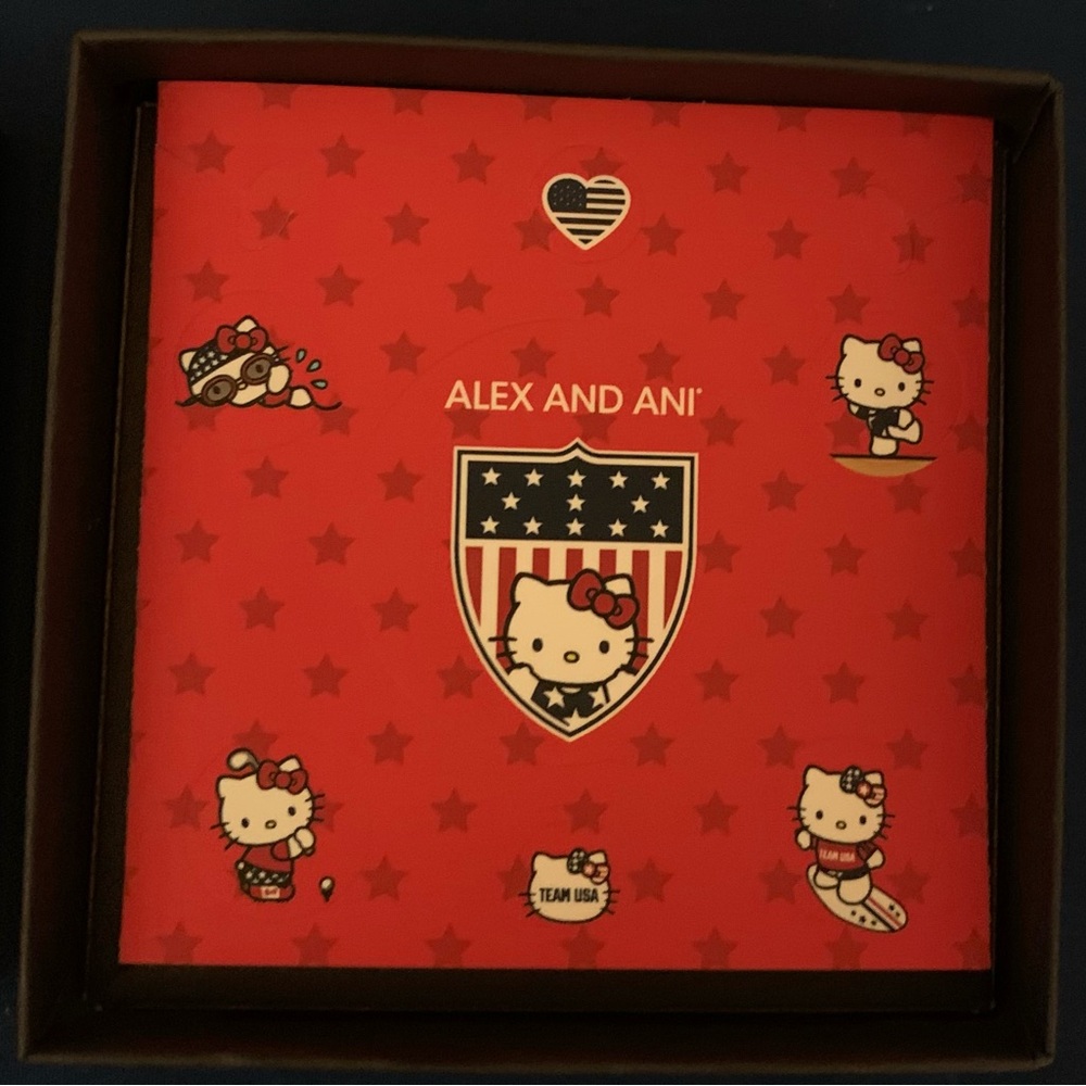 NWT VINTAGE HELLO KITTY X TEAM USA ALEX & ANI GYMNASTS BRACELET - Picture 3 of 4